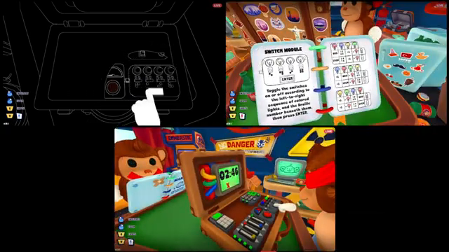 Level 16 successful attempt: Calculator, Color Slider, Switch